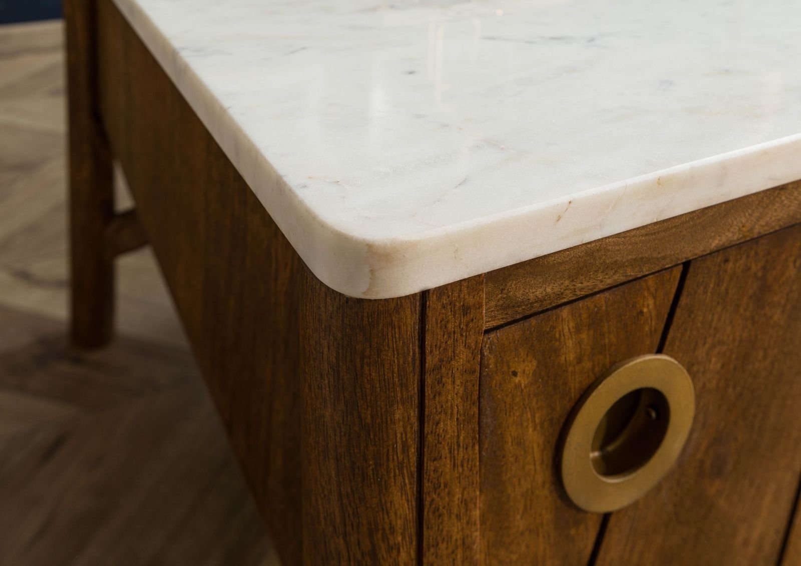 Furnliv Darien Mango Wood Coffee Table #15 - Image 6
