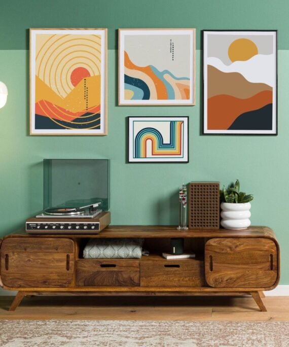 Furnliv Corbett Sheesham Wood TV Unit #22