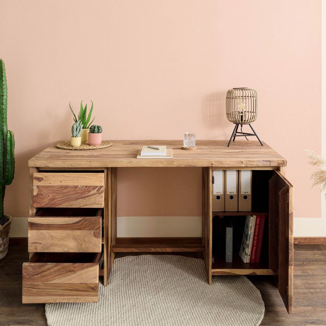 Furnliv Ranthambhor Sheesham Wood Study Desk - Image 4