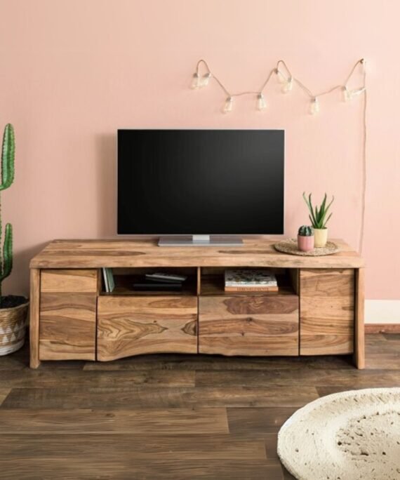 Furnliv Ranthambhor Sheesham Wood TV Unit Medium