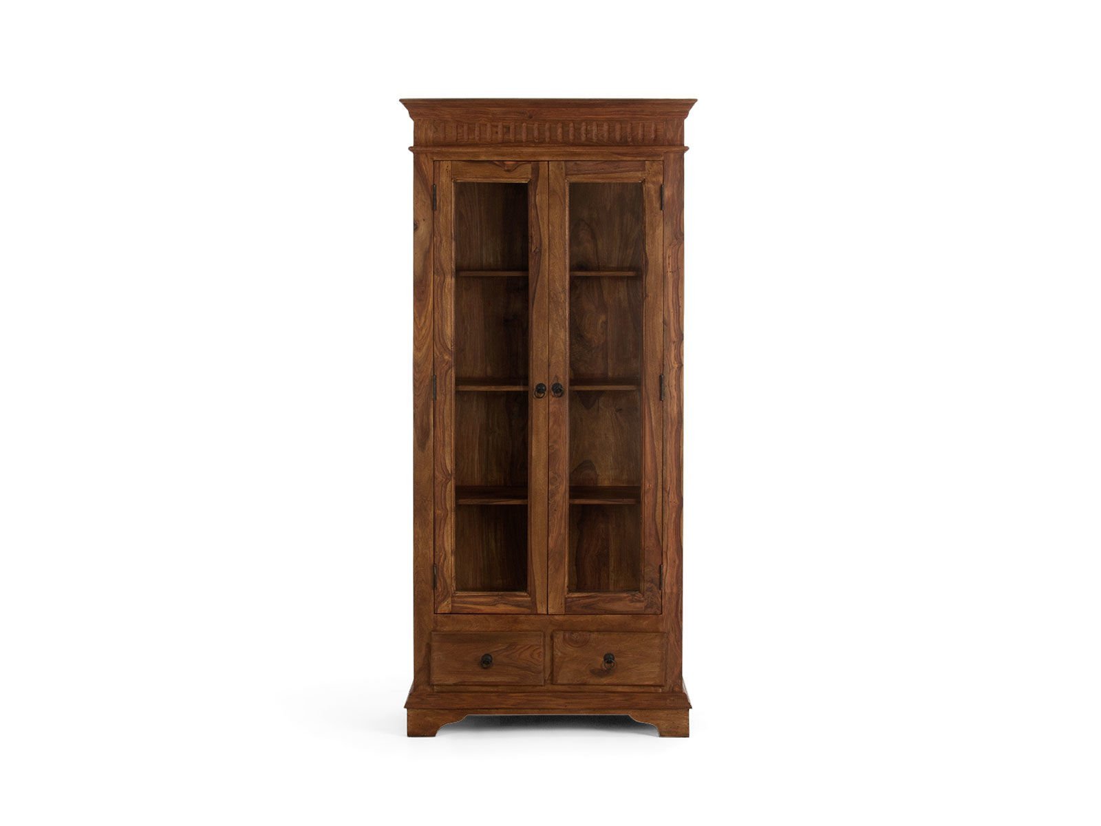 Furnliv Rustic Solid Wood Display Cabinet #07