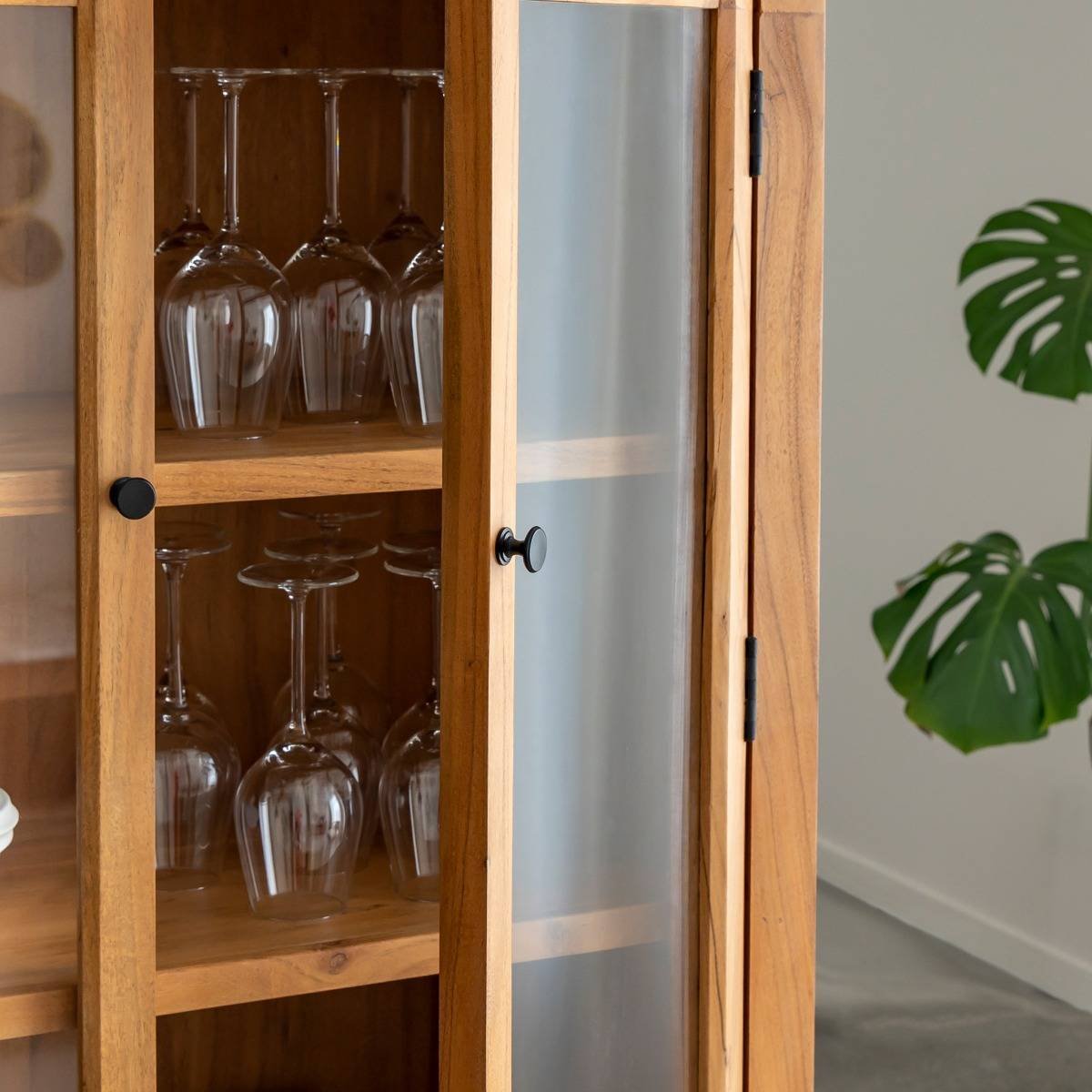 Furnliv Albert Acacia Wood Display Cabinet #01 - Image 2