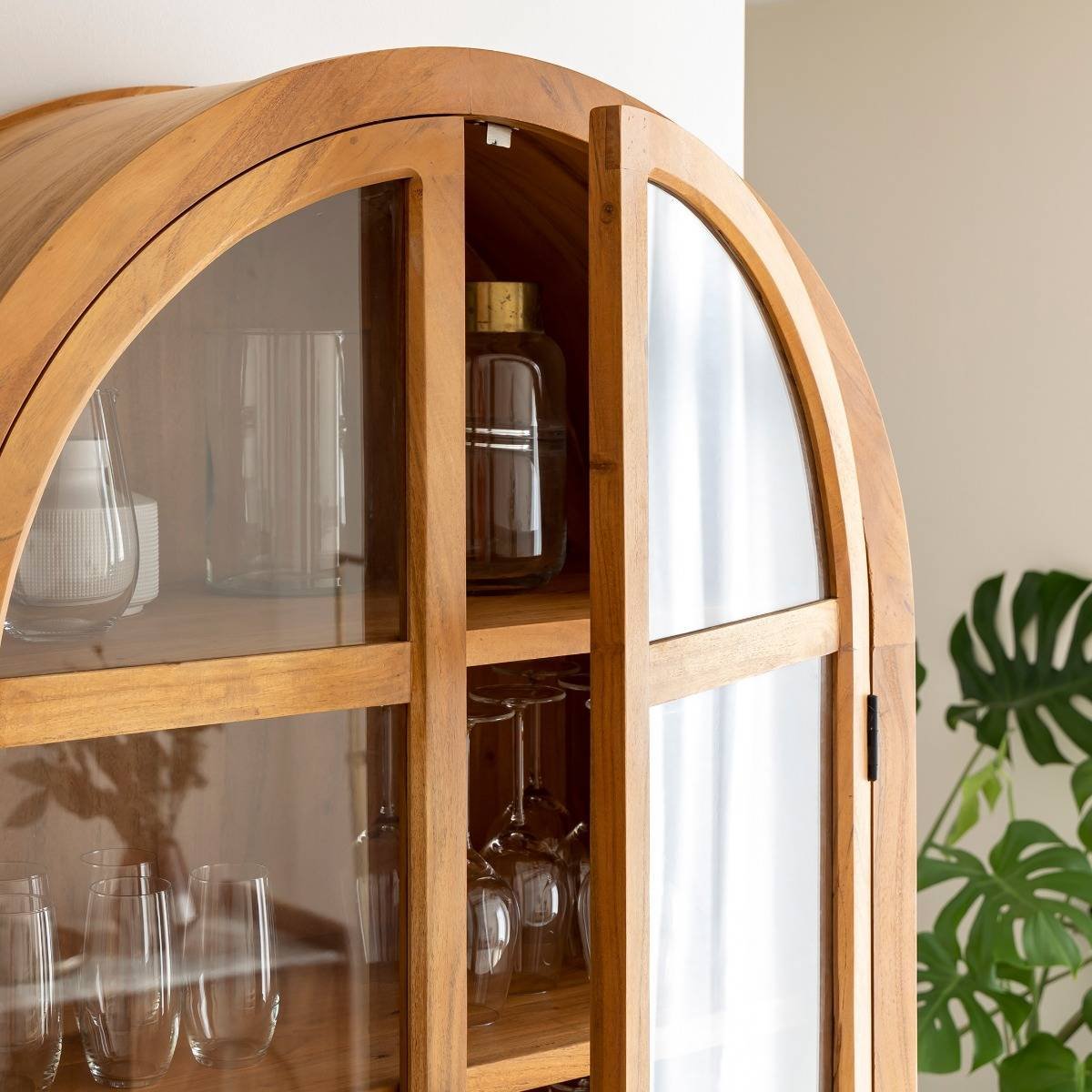 Furnliv Albert Acacia Wood Display Cabinet #01 - Image 8