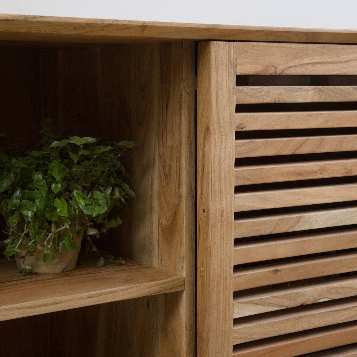 Furnliv Albert Acacia Wood Bar Buffet Cabinet #04 - Image 3