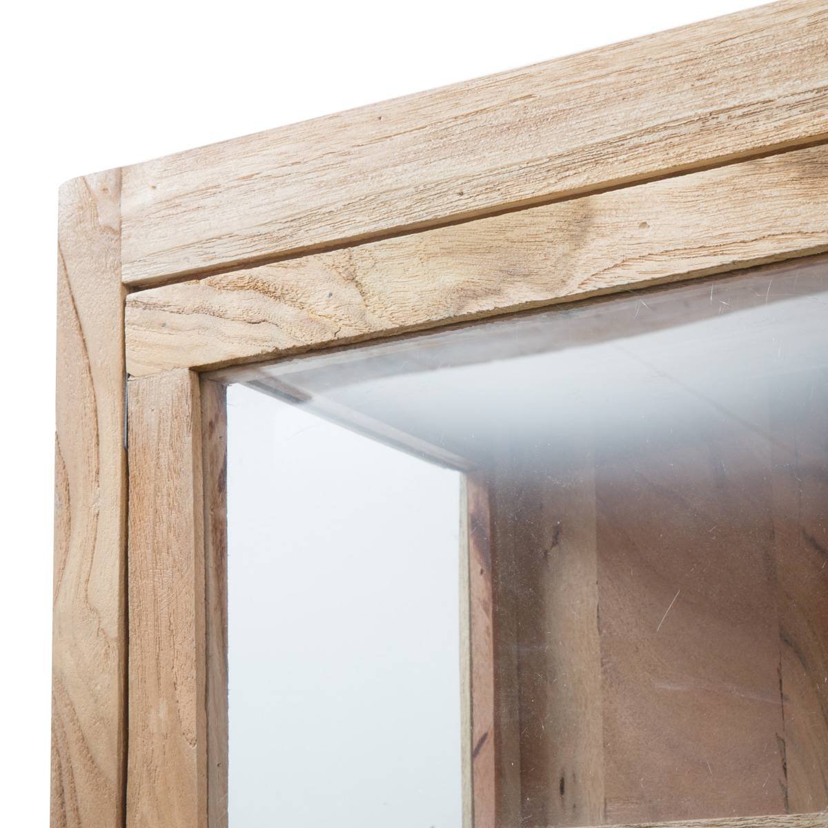 Furnliv Albert Acacia Wood And Metal Display Cabinet #02 - Image 5