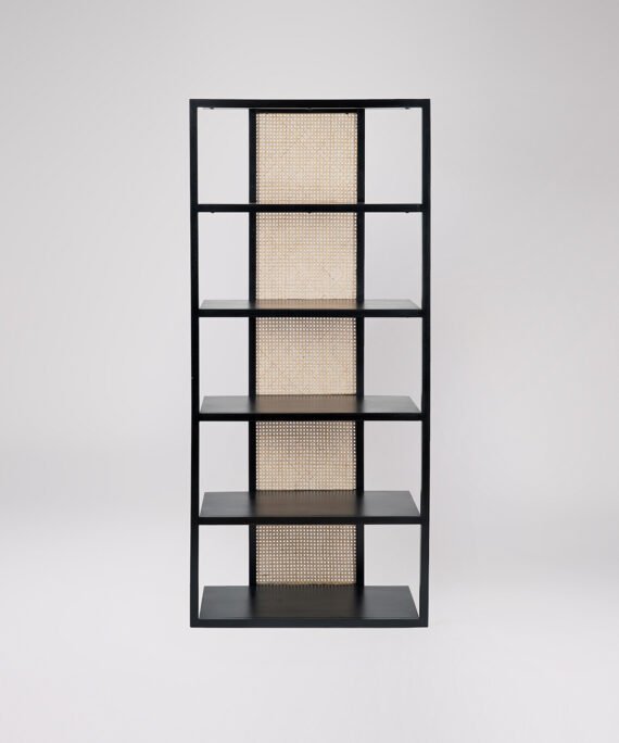 Furnliv Rattan Black Shelving Unit #06