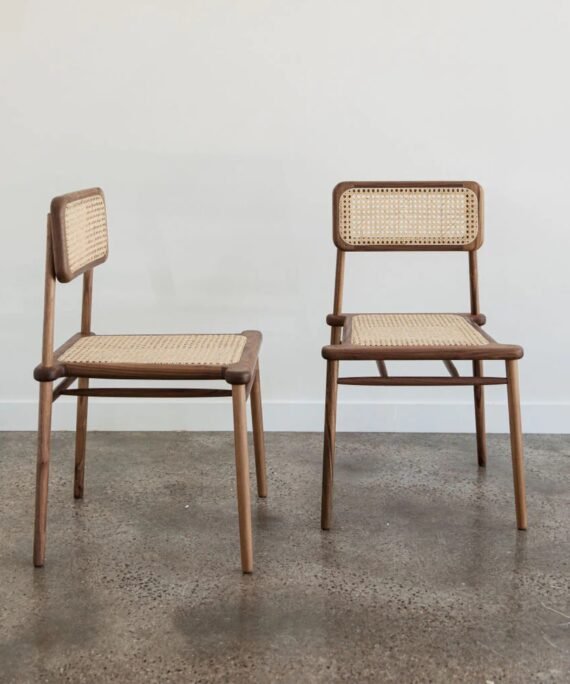 Furnliv Mandor Premium Cane Dining Chair #19