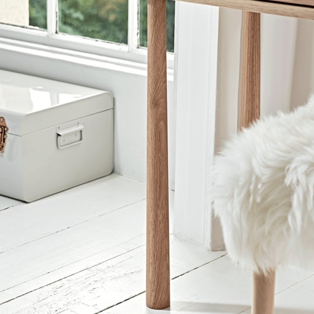 Furnliv Ella Scandinavian Style Oak Wood Console Table #1 - Image 6