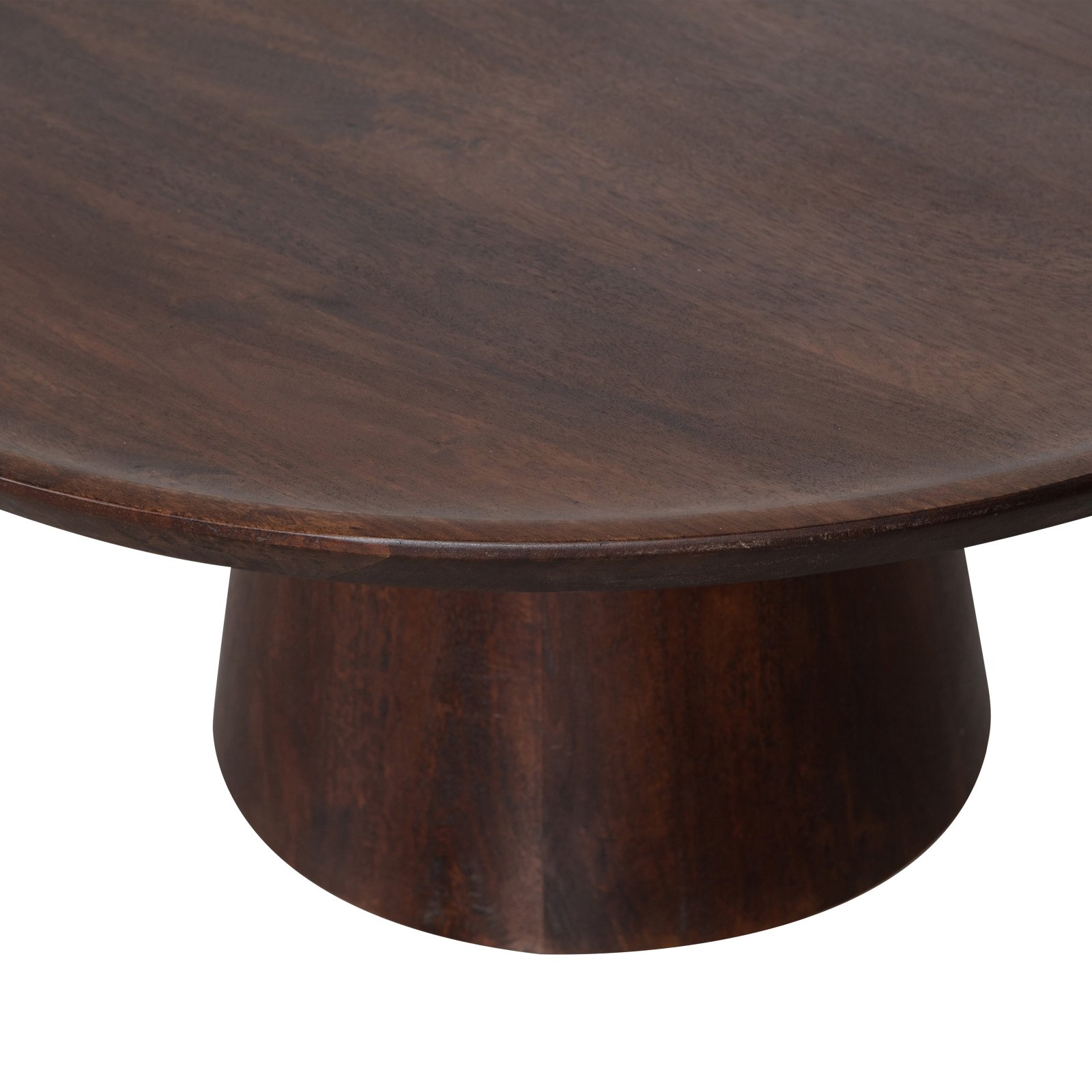 Furnliv Albert Premium Mango Wood Coffee Table (Walnut Finish) - Image 8