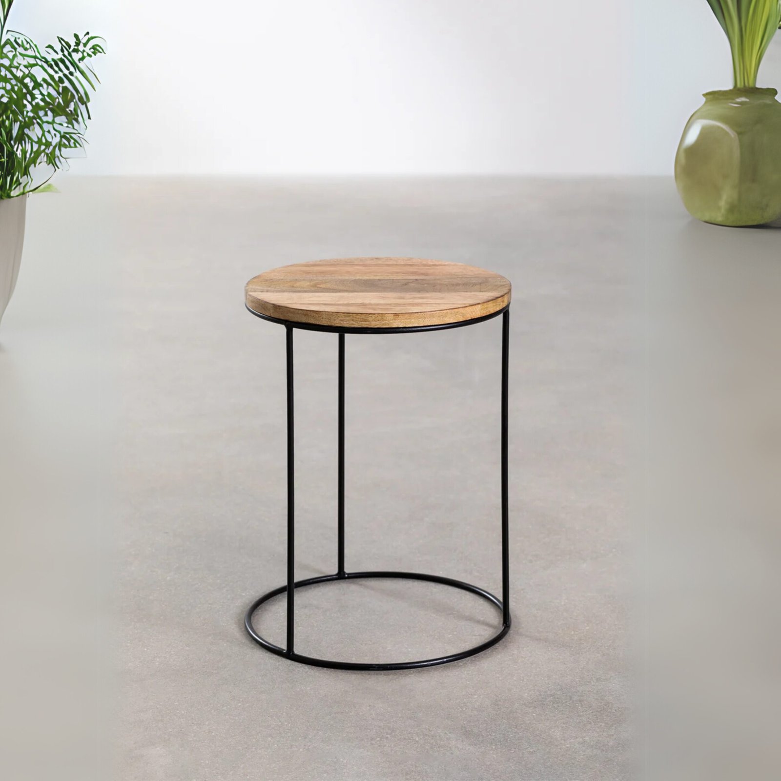Furnliv Albert Premium Round Metal End Table - Image 2