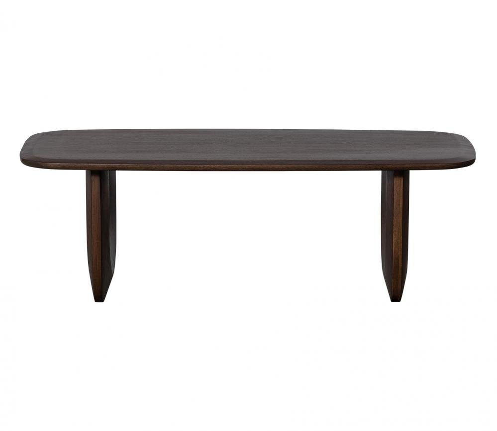 Furnliv Albert Premium Mango Wood Organic Coffee Table (Walnut Finish) - Image 3