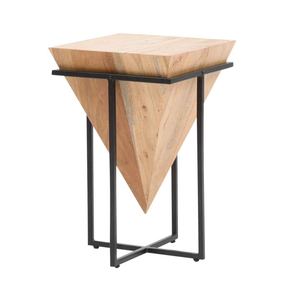 Furnliv Albert Solid Acacia Wood Side Table - Image 3