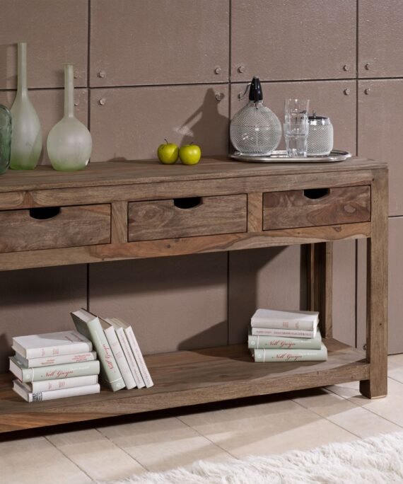 Furnliv Grayse Sheesham Console Table #09