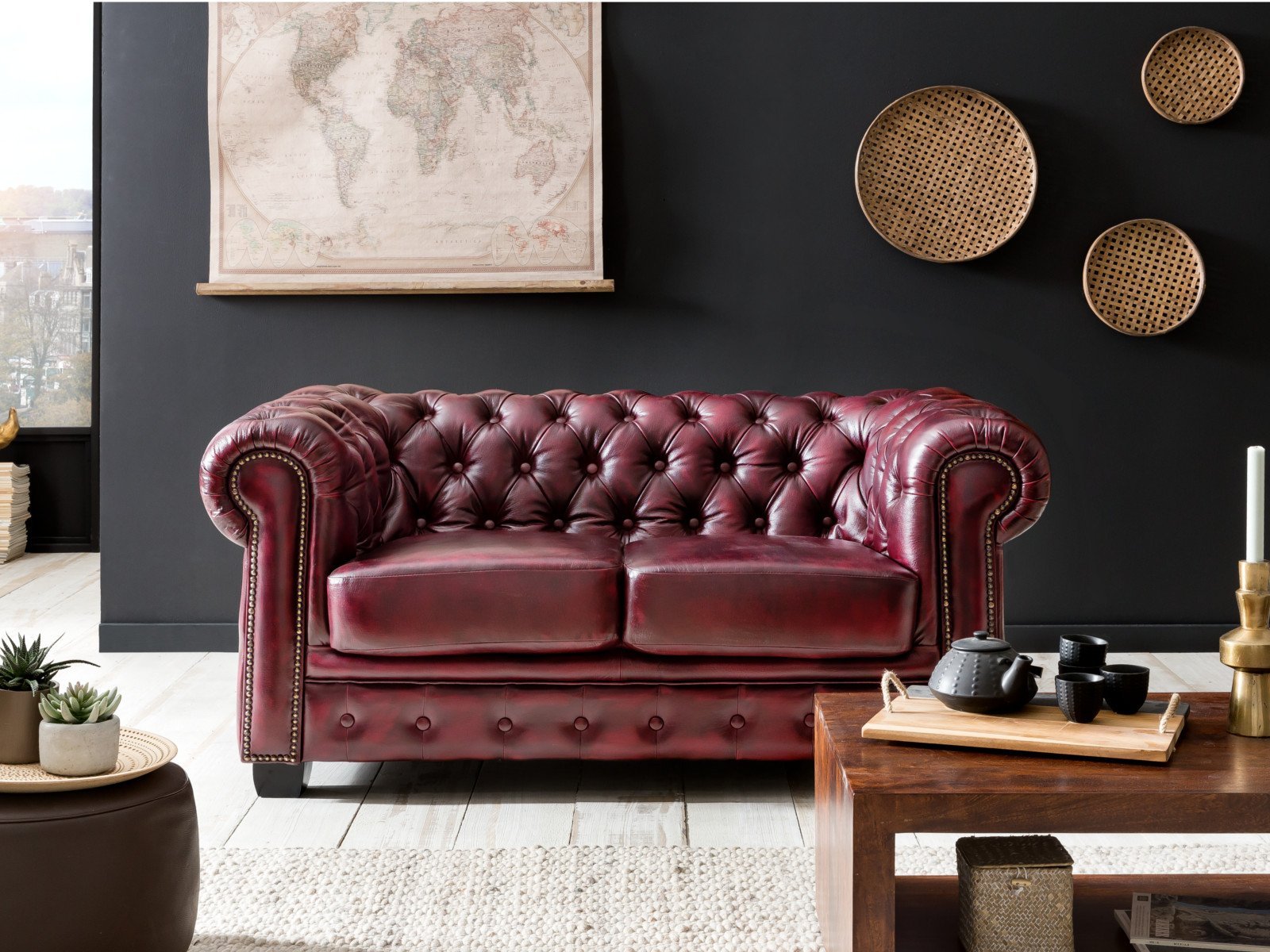 Furnliv Chesterfield 2-Seater #22 - Image 3